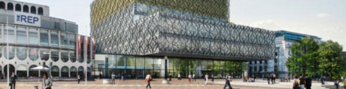 Sketch of new library in Birmingham